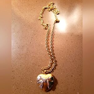 Vintage Premier gold necklace with heart pendant